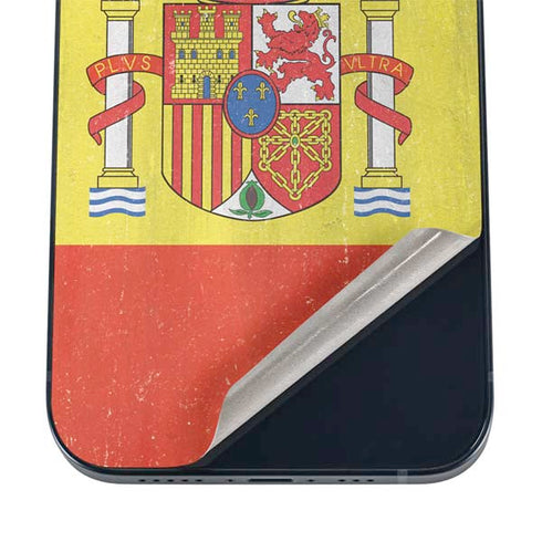 Spain Flag Distressed iPhone 16 Skin